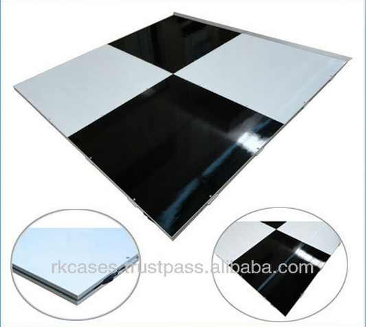 black and white dance flooring