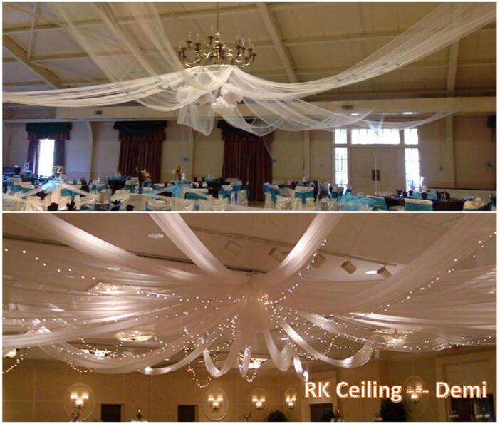 events venue top ceiling drape