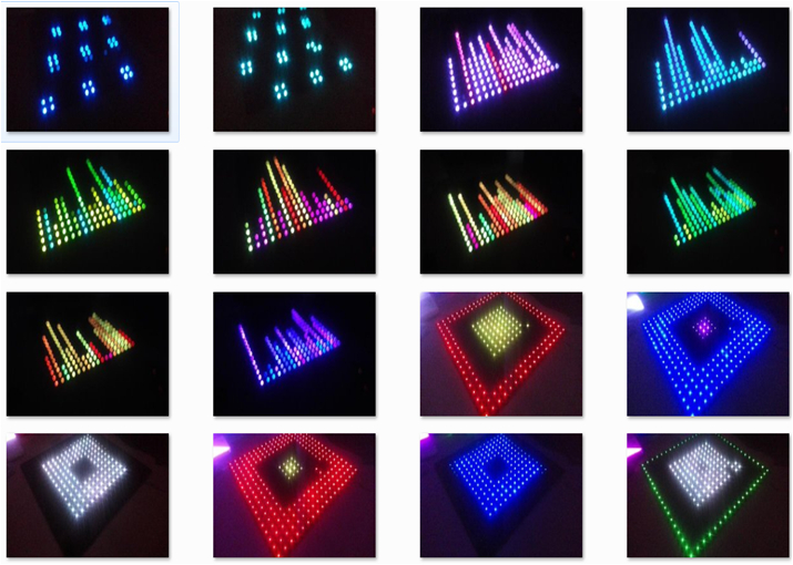 RGB pixel dance floor