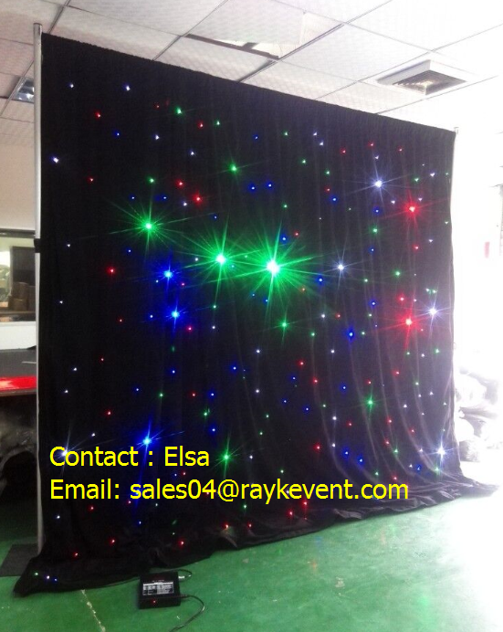 led or rgb star curtain