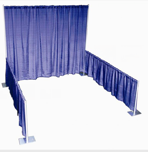 trade show pipe and drape booth